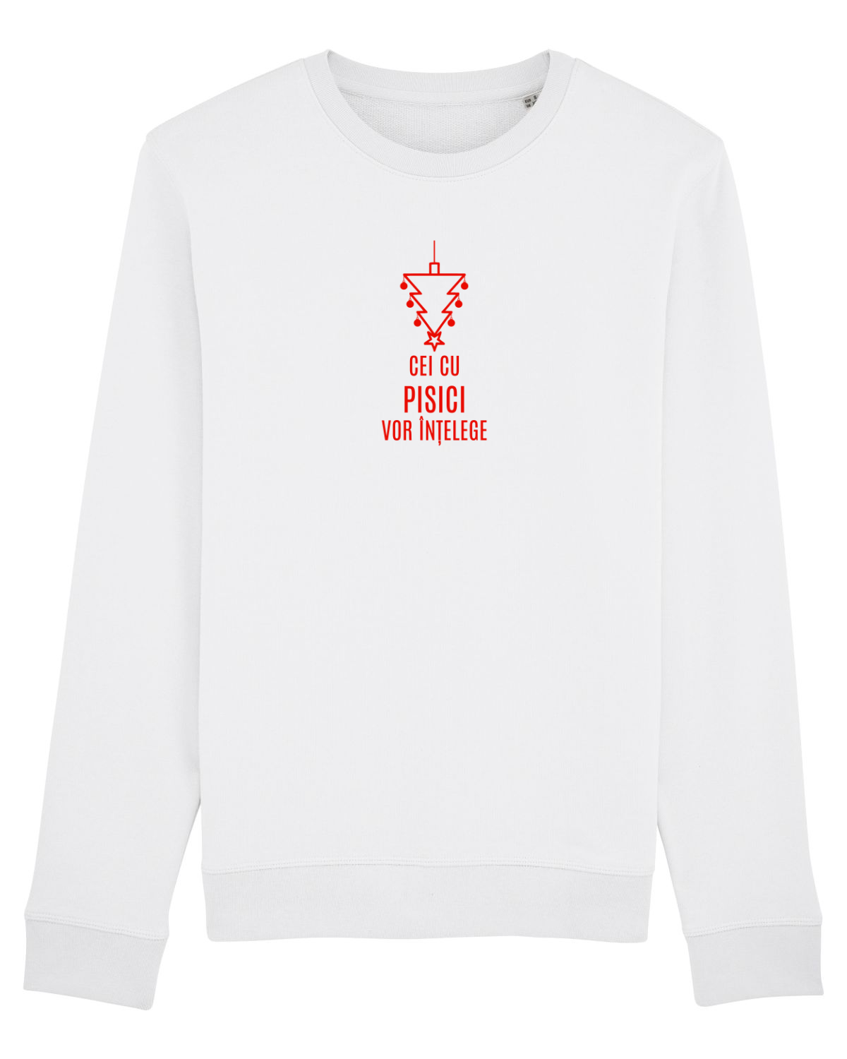 Bluză mânecă lungă Unisex Rise White