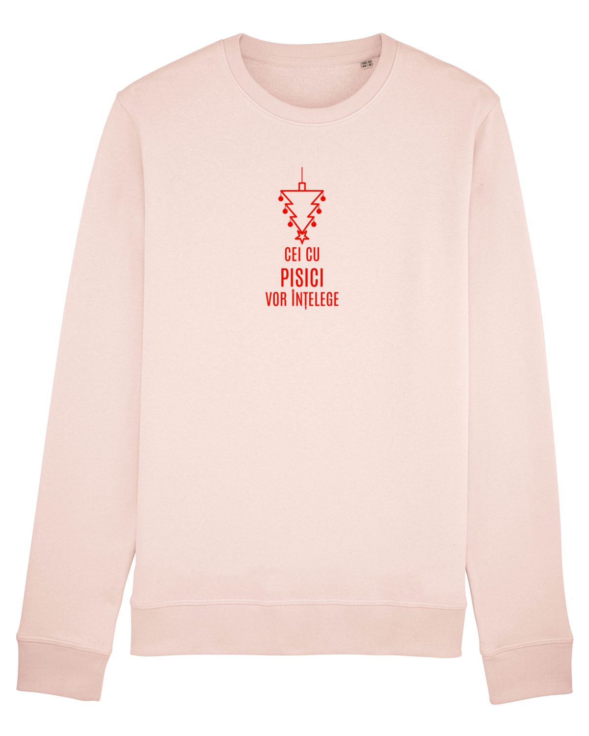 Bluză mânecă lungă Unisex Rise Candy Pink