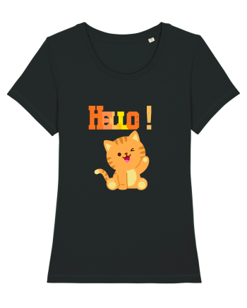HELLO cu pisică  Black