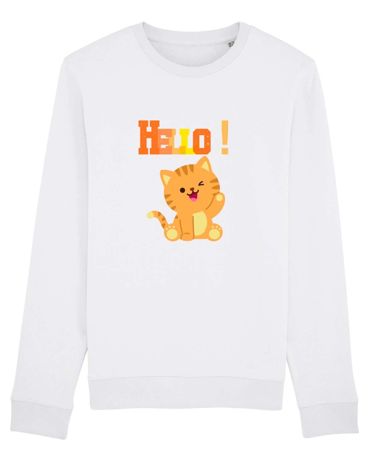 Bluză mânecă lungă Unisex Rise White