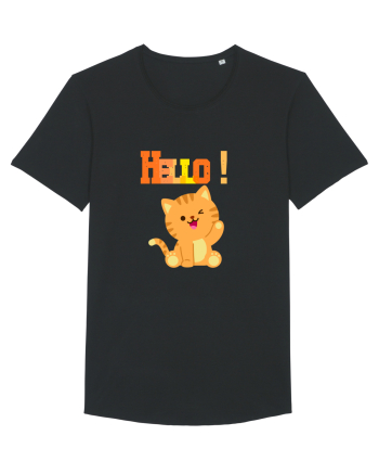 HELLO cu pisică  Black