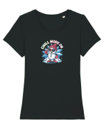 CHILL MODE ON - OM DE ZAPADA COOL Tricou mânecă scurtă guler larg fitted Damă Expresser
