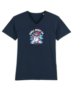 CHILL MODE ON - OM DE ZAPADA COOL Tricou mânecă scurtă guler V Bărbat Presenter