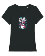 CHILL MODE ON - OM DE ZAPADA COOL 2 Tricou mânecă scurtă guler larg fitted Damă Expresser