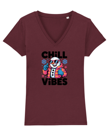 CHILL  VIBES - OM DE ZAPADA COOL  Burgundy