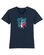 CHILL  VIBES ONLY  - OM DE ZAPADA COOL 1 Tricou mânecă scurtă guler V Bărbat Presenter