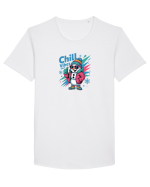 CHILL  VIBES ONLY  - OM DE ZAPADA COOL 1 Tricou mânecă scurtă guler larg Bărbat Skater