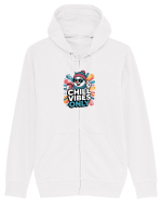 CHILL  VIBES ONLY  - OM DE ZAPADA COOL 2 Hanorac cu fermoar Unisex Connector