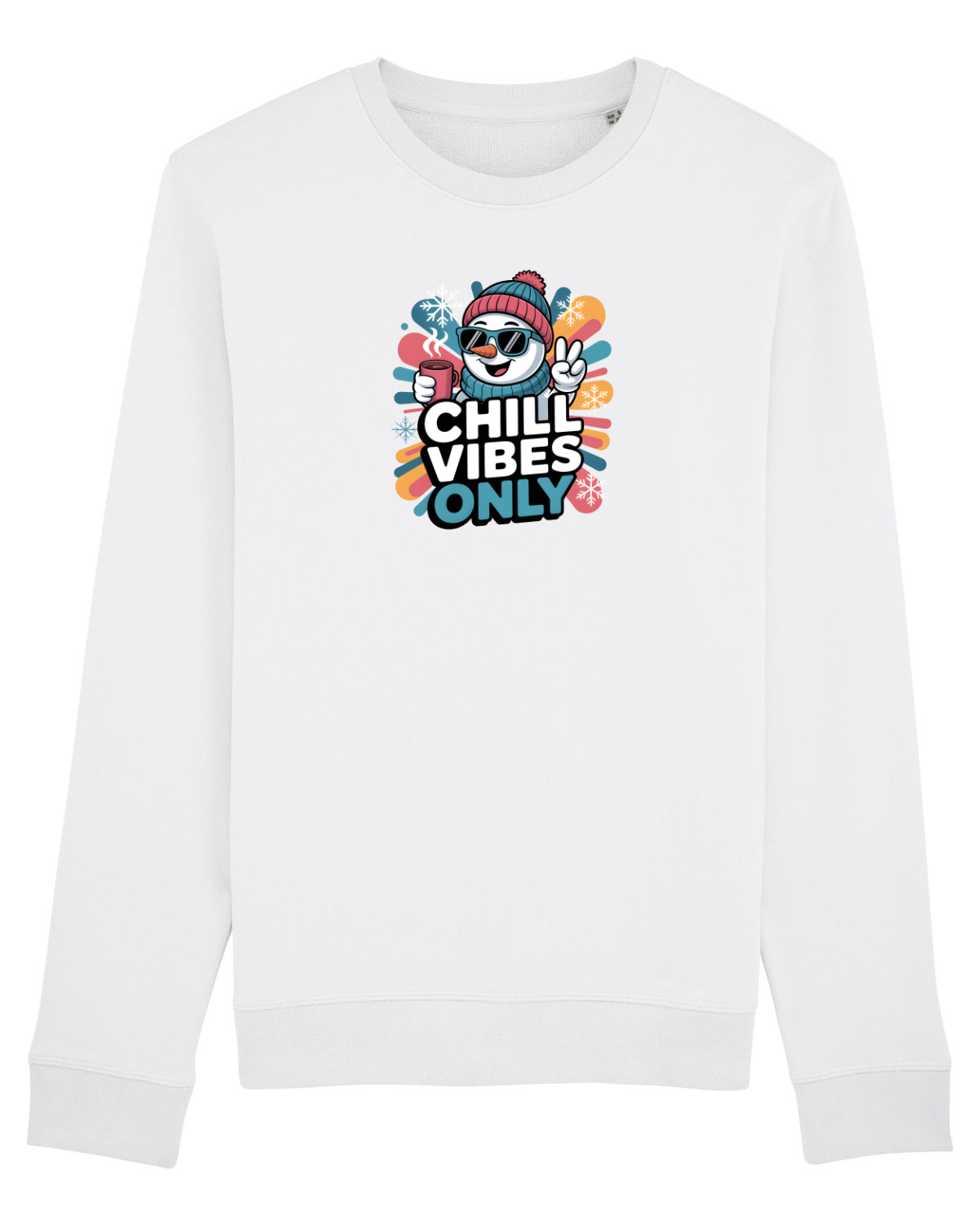 Bluză mânecă lungă Unisex Rise White