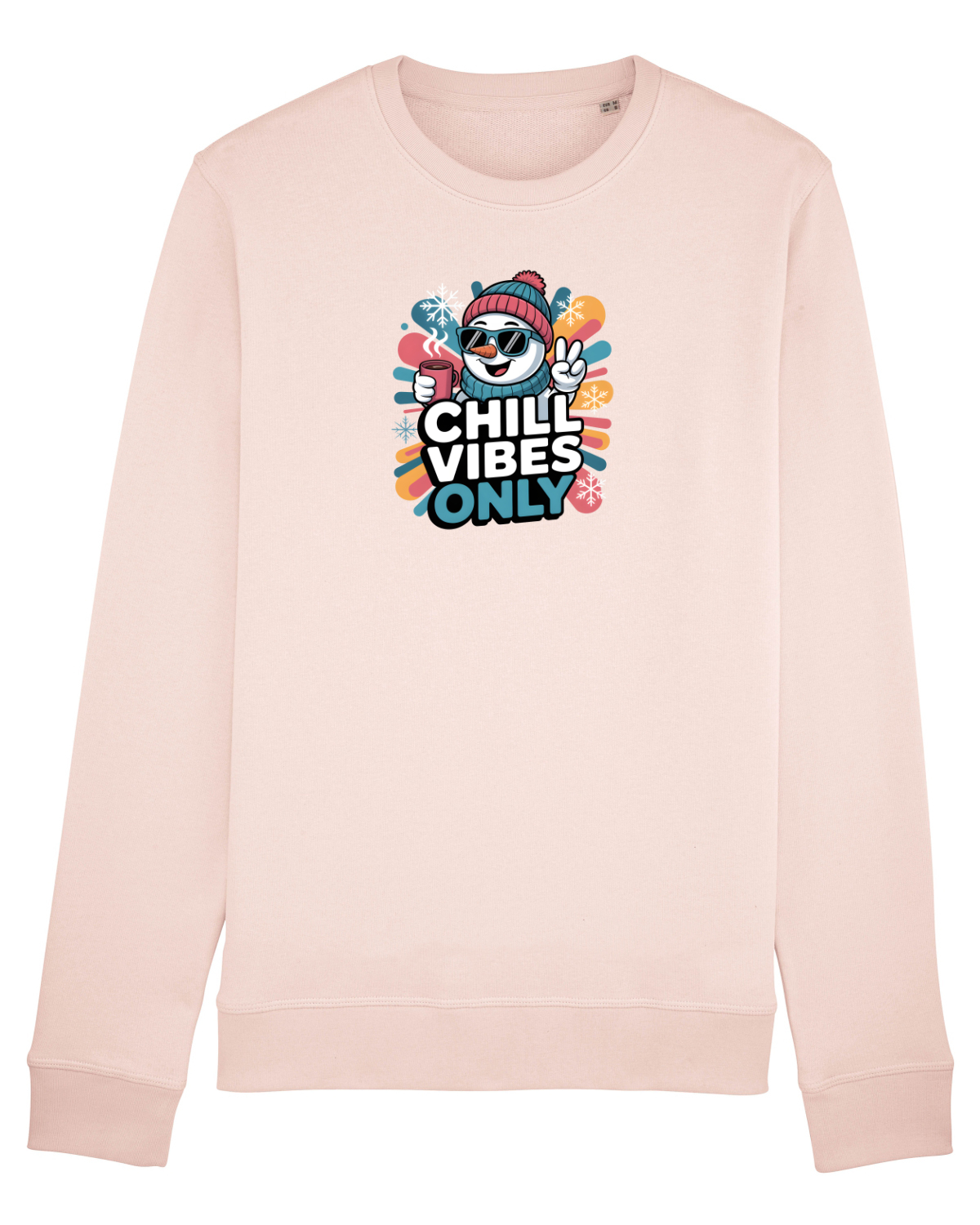 Bluză mânecă lungă Unisex Rise Candy Pink