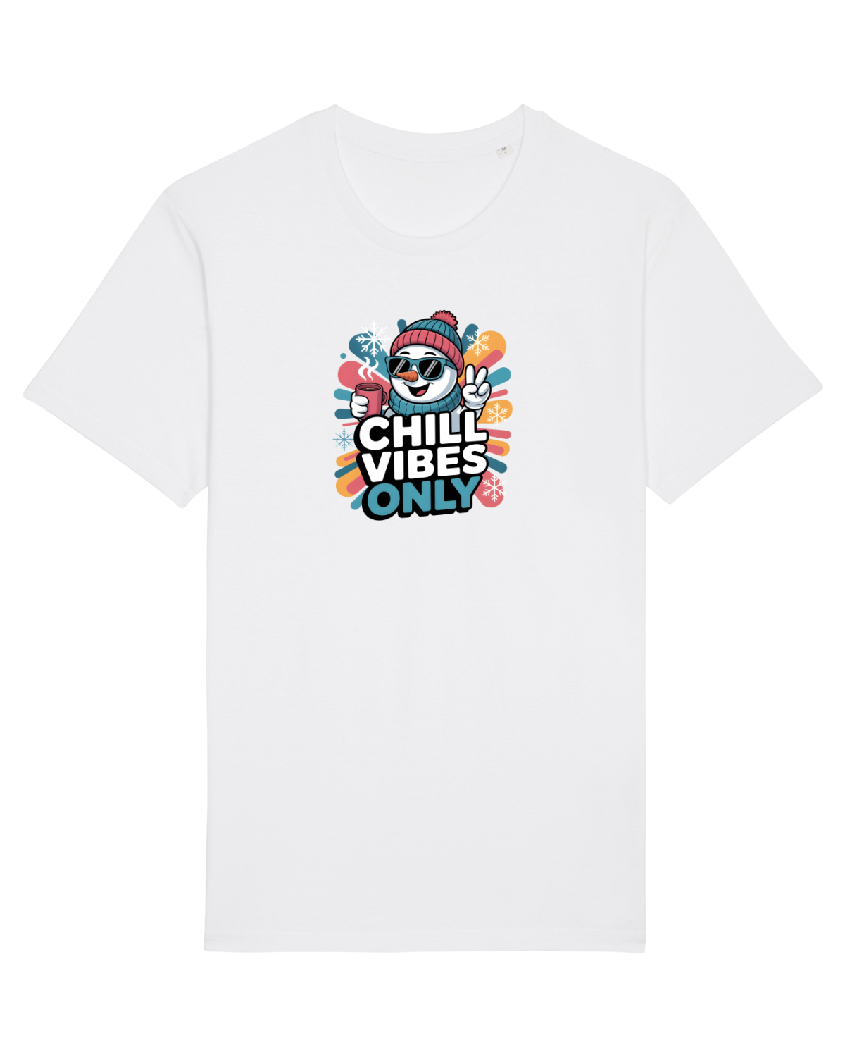 Tricou mânecă scurtă Unisex Rocker White