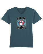 CHILLIN` IN STYLE  - OM DE ZAPADA COOL 2 Tricou mânecă scurtă guler V Bărbat Presenter
