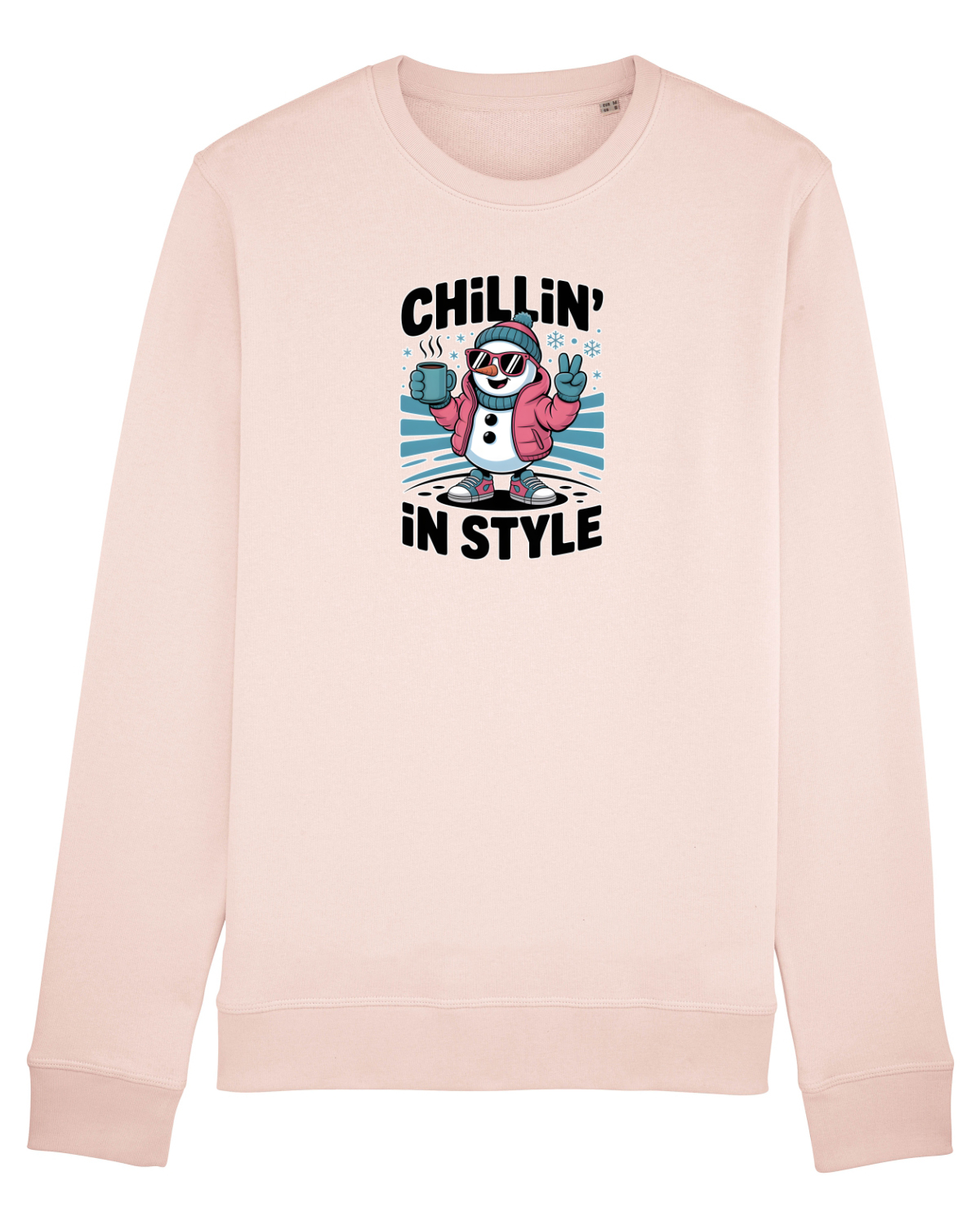 Bluză mânecă lungă Unisex Rise Candy Pink