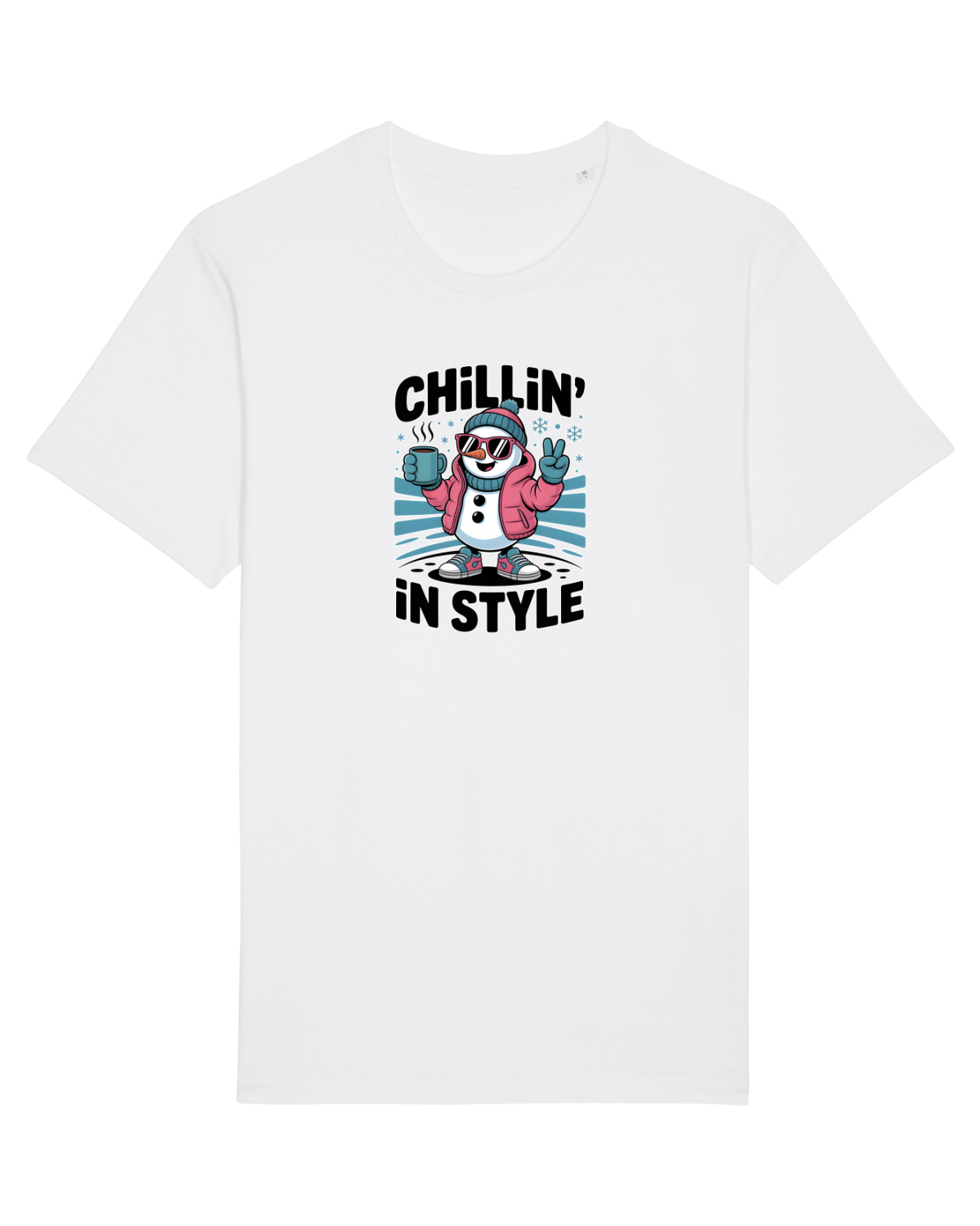 Tricou mânecă scurtă Unisex Rocker White