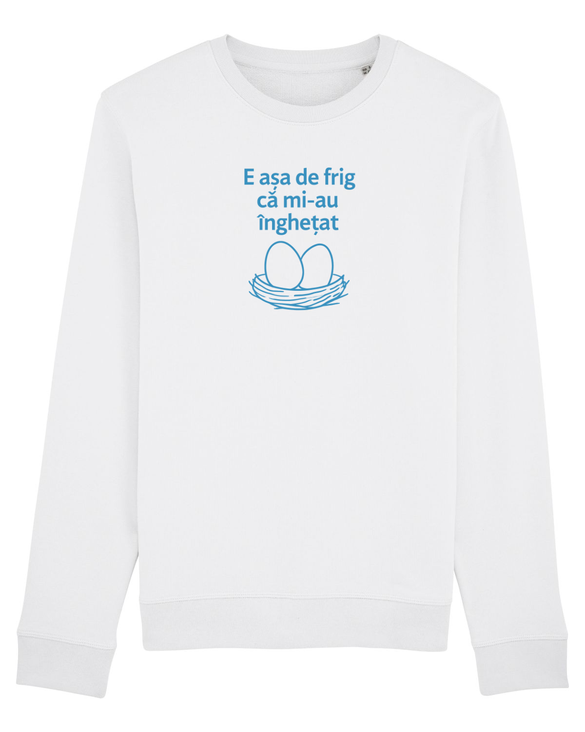 Bluză mânecă lungă Unisex Rise White
