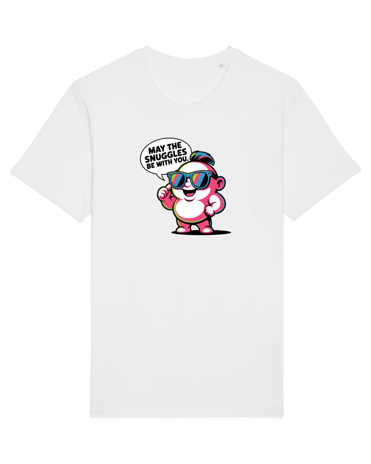 Tricou mânecă scurtă Unisex Rocker White
