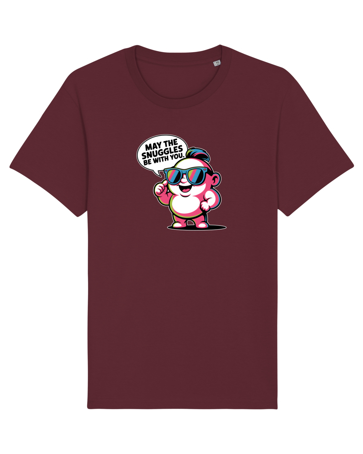 Tricou mânecă scurtă Unisex Rocker Burgundy