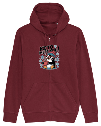 `ICE TO MEET YOU! - pinguin simpatic cool Burgundy
