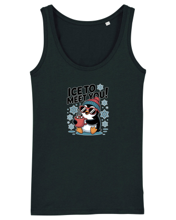 `ICE TO MEET YOU! - pinguin simpatic cool Black