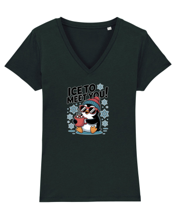 `ICE TO MEET YOU! - pinguin simpatic cool Black