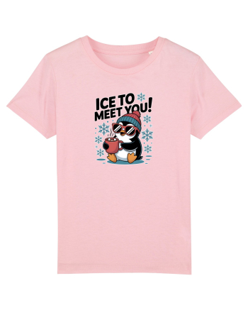 `ICE TO MEET YOU! - pinguin simpatic cool Cotton Pink