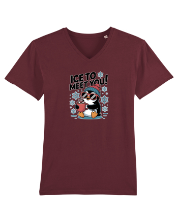 `ICE TO MEET YOU! - pinguin simpatic cool Burgundy