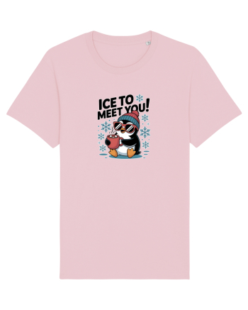`ICE TO MEET YOU! - pinguin simpatic cool Cotton Pink