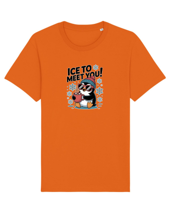 `ICE TO MEET YOU! - pinguin simpatic cool Bright Orange