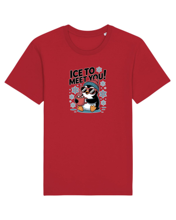 `ICE TO MEET YOU! - pinguin simpatic cool Red