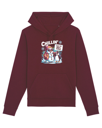 `ICE TO MEET YOU! - om de zapada & pinguin simpatic cool Burgundy