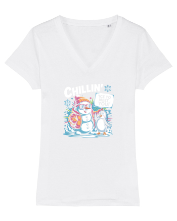 `ICE TO MEET YOU! - om de zapada & pinguin simpatic cool White