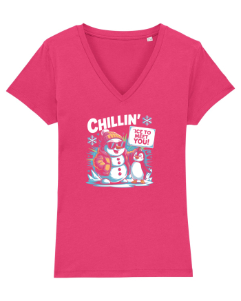`ICE TO MEET YOU! - om de zapada & pinguin simpatic cool Raspberry