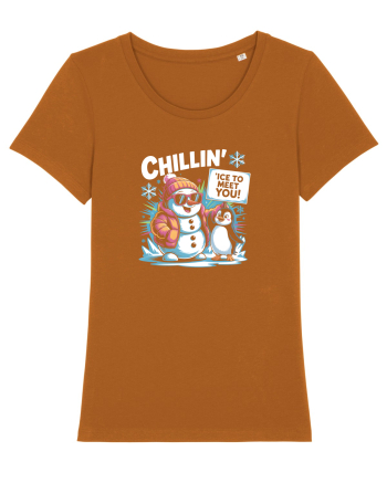 `ICE TO MEET YOU! - om de zapada & pinguin simpatic cool Roasted Orange