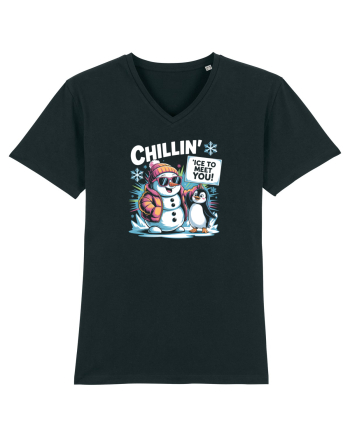 `ICE TO MEET YOU! - om de zapada & pinguin simpatic cool Black