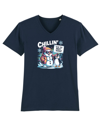 `ICE TO MEET YOU! - om de zapada & pinguin simpatic cool French Navy