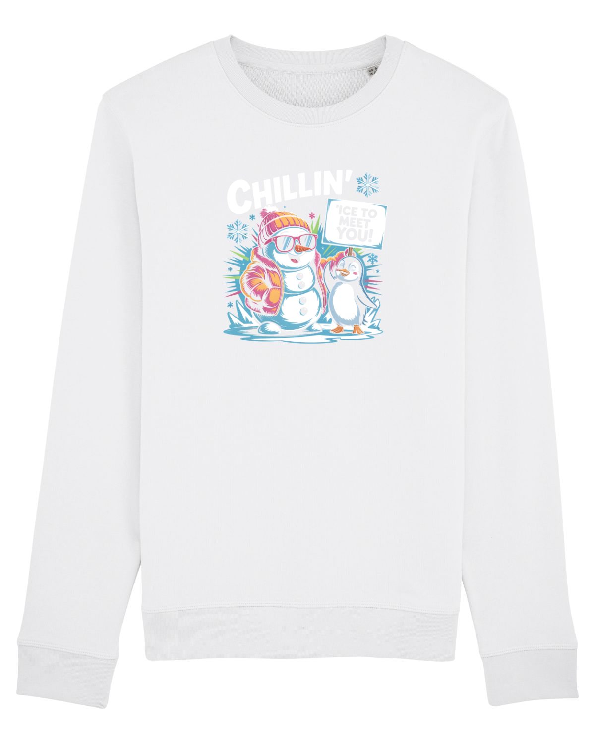 Bluză mânecă lungă Unisex Rise White
