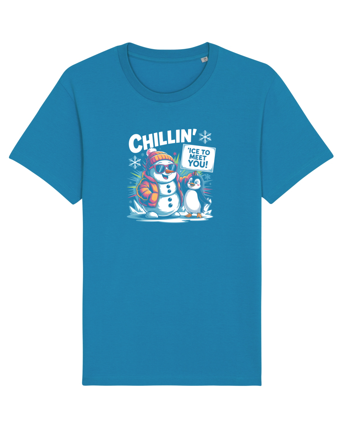Tricou mânecă scurtă Unisex Rocker Azur