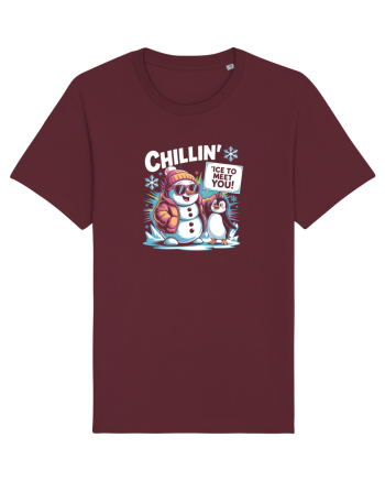 `ICE TO MEET YOU! - om de zapada & pinguin simpatic cool Burgundy