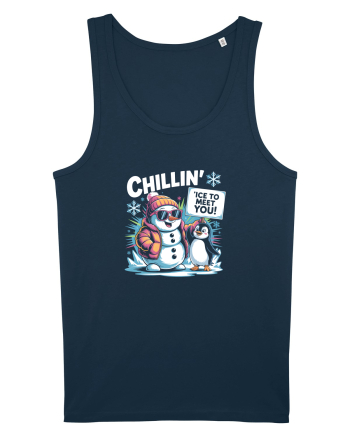 `ICE TO MEET YOU! - om de zapada & pinguin simpatic cool Navy