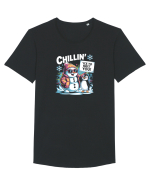 `ICE TO MEET YOU! - om de zapada & pinguin simpatic cool Tricou mânecă scurtă guler larg Bărbat Skater