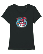 LET IT SNOW! -  OM DE ZAPADA COOL Tricou mânecă scurtă guler larg fitted Damă Expresser