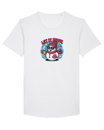 LET IT SNOW! -  OM DE ZAPADA COOL Tricou mânecă scurtă guler larg Bărbat Skater