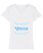 Winter  2  Tricou mânecă scurtă guler V Damă Evoker
