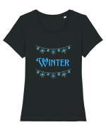 Winter  2  Tricou mânecă scurtă guler larg fitted Damă Expresser