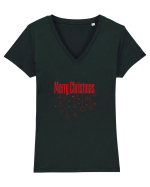 Merry Christmas 1 Tricou mânecă scurtă guler V Damă Evoker