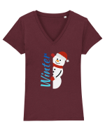 Winter 3  Tricou mânecă scurtă guler V Damă Evoker