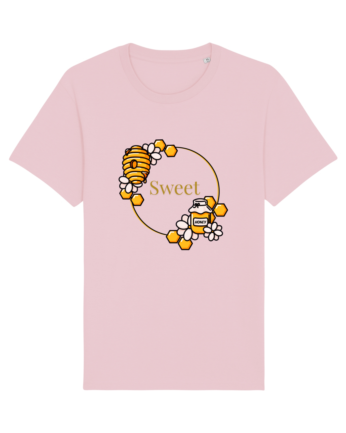 Tricou mânecă scurtă Unisex Rocker Cotton Pink