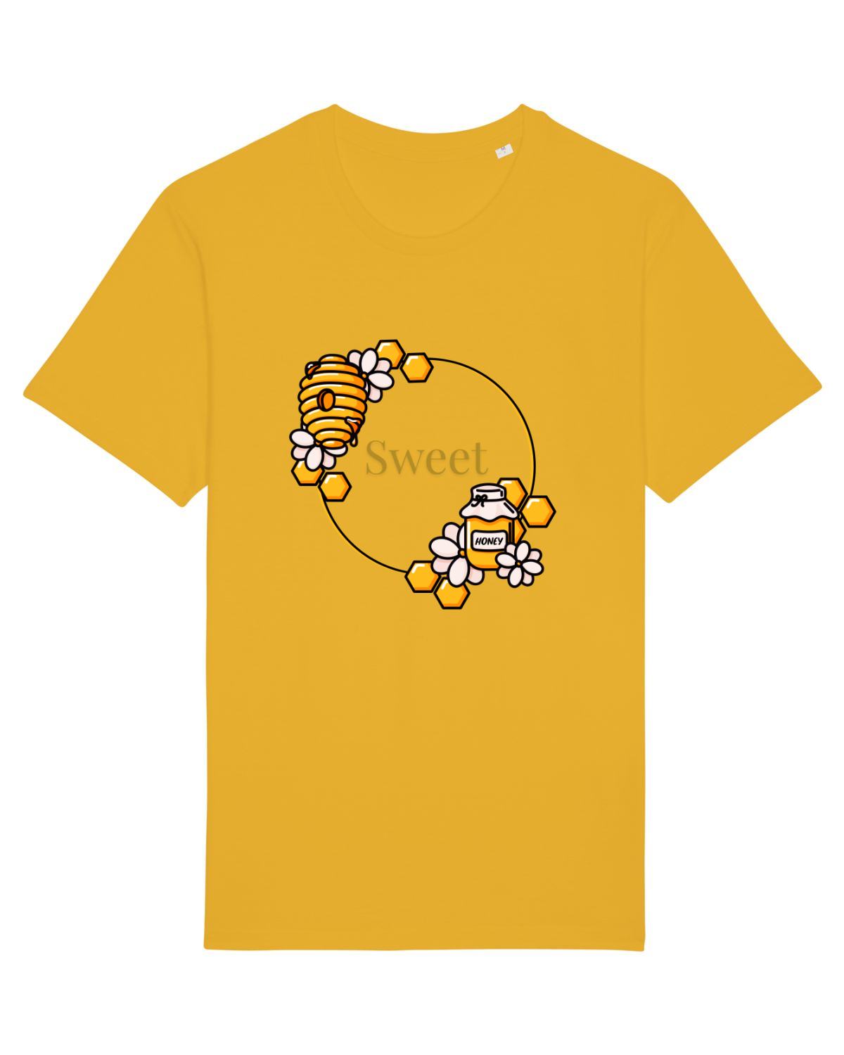 Tricou mânecă scurtă Unisex Rocker Spectra Yellow