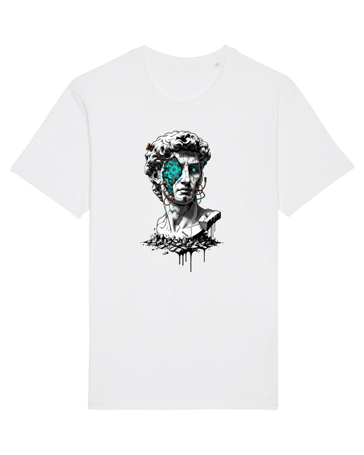 Tricou mânecă scurtă Unisex Rocker White