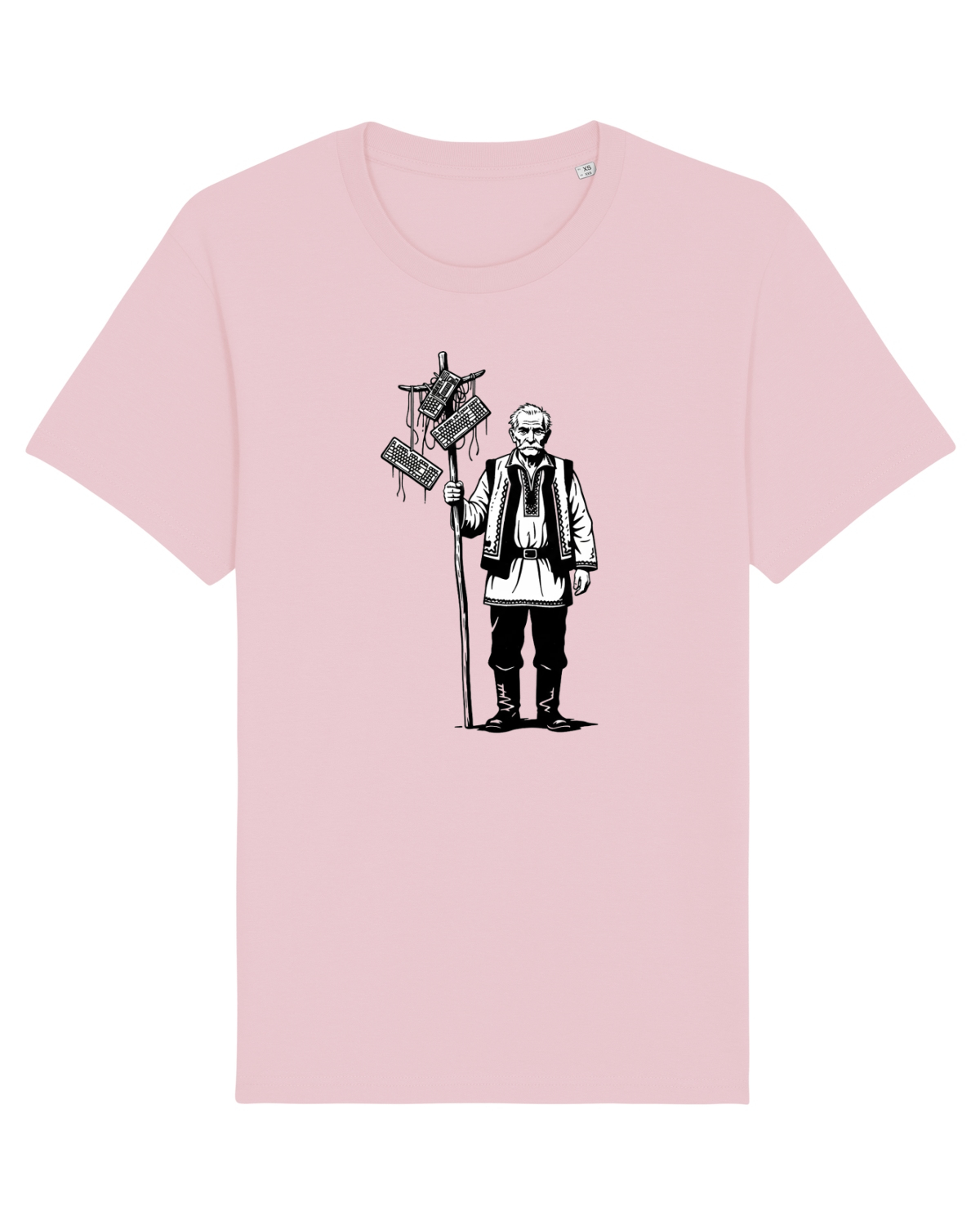 Tricou mânecă scurtă Unisex Rocker Cotton Pink